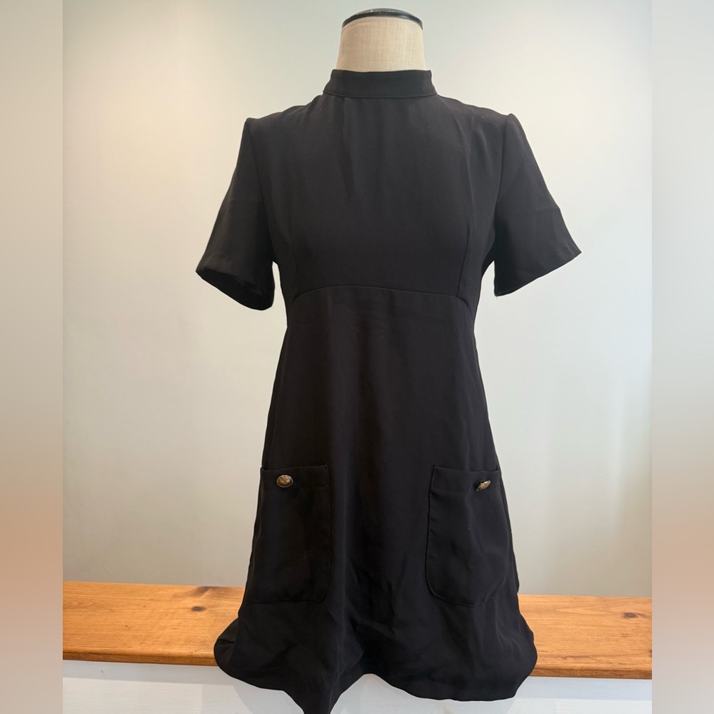 Zara Black fitted dress